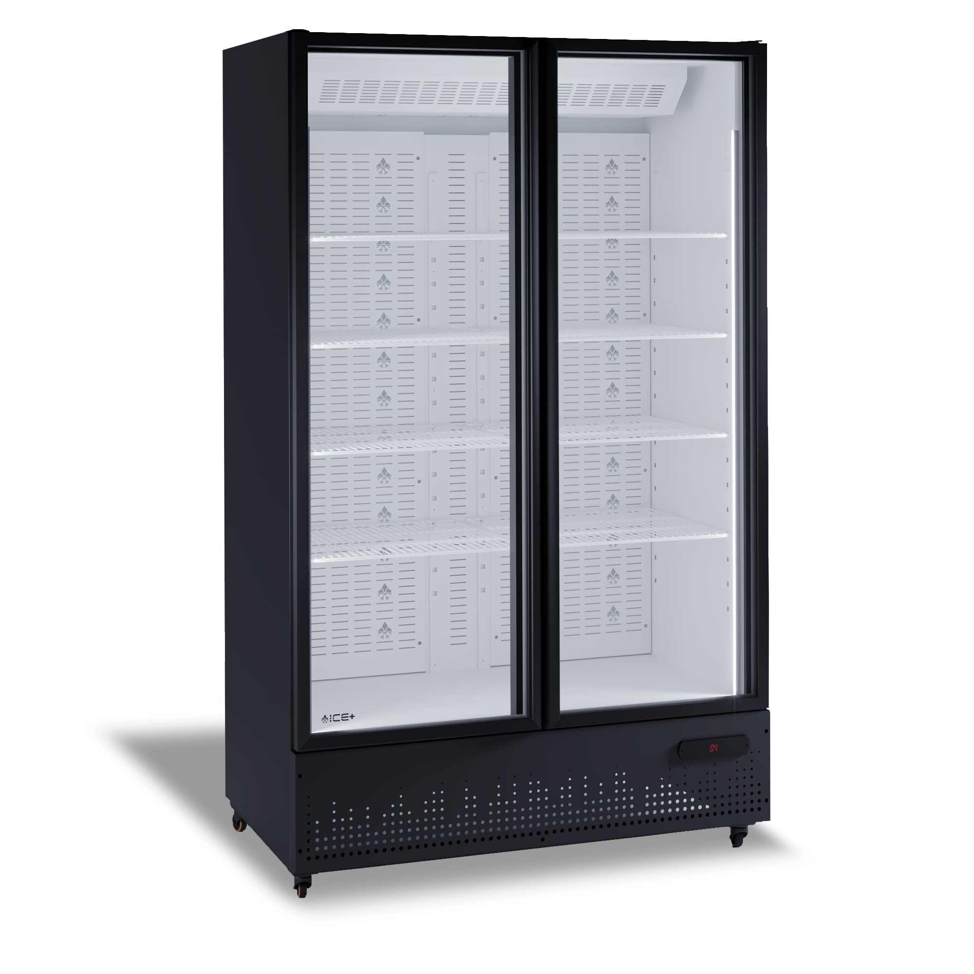 Rich Refrigerated Display with 2 hinged doors White interior